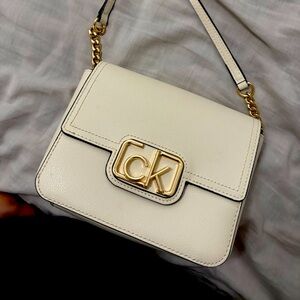 Calvin Klein White Crossbody Bag